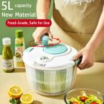 WEXIO 5L Salad Spinner with Lid and Non-Slip Base