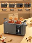 Touch Screen 4-Slice Stainless Steel Toaster
