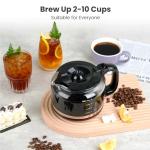 Gevi 10-Cup Coffee Maker with Grinder and Timer