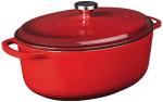 Lodge 7 Quart Red Enameled Cast Iron Dutch Oven