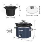 Sunvivi 2 Quart Small Slow Cooker with Lid