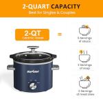 Sunvivi 2 Quart Small Slow Cooker with Lid
