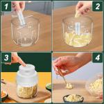 Mini Electric Garlic Chopper with Egg Beater