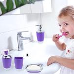 Ejoyous 6-Piece Plastic Bath Accessory Set