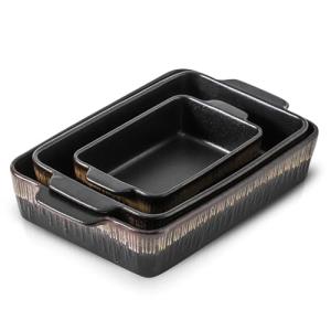 Koov 3-Piece Ceramic Bakeware Set, Rectangular Pans