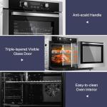 Zomagas 24 Inch Electric Wall Oven with Rotisserie