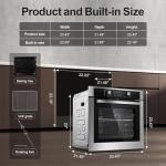 Zomagas 24 Inch Electric Wall Oven with Rotisserie