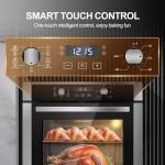 Zomagas 24 Inch Electric Wall Oven with Rotisserie