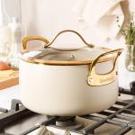 Bloomhouse 6 Quart Nonstick Dutch Oven - Almond Cream