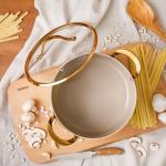 Bloomhouse 6 Quart Nonstick Dutch Oven - Almond Cream