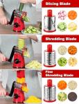 Geedel 5-in-1 Rotary Cheese Grater and Slicer