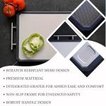 HANNH Double-Sided Stainless Steel Cutting Board