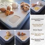 HANNH Double-Sided Stainless Steel Cutting Board