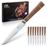 Purple Dragon 8-Piece Serrated Steak Knife Set