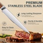 Purple Dragon 8-Piece Serrated Steak Knife Set