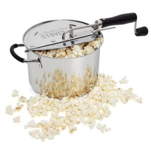 StovePop Stainless Steel Hand Crank Popcorn Popper
