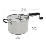 StovePop Stainless Steel Hand Crank Popcorn Popper