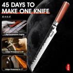 Huusk 8-Inch Japanese Serrated Bread Knife