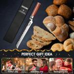 Huusk 8-Inch Japanese Serrated Bread Knife