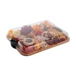 Farberware Bamboo Cutting Board with Compartments and Lid