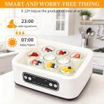 9-Jar Greek Yogurt Maker with Temperature Control