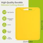 Yellow BPA Free Silicone Cutting Board, 11.8''x 8.6