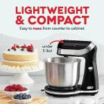 Dash 6-Speed Stand Mixer with 3qt Bowl - Black