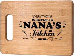Personalized Engraved Bamboo Cutting Board for Grandma