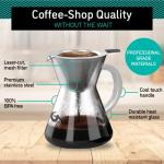 Coffee Gator Pour Over Coffee Maker – 14oz Glass