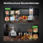 H-Duka 1800W Blender for Smoothies and Ice Drinks
