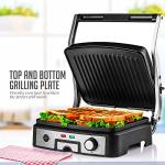 OVENTE Electric Panini Press with Temperature Control