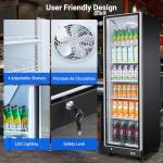BODEGA Commercial Beverage Refrigerator with Glass Door