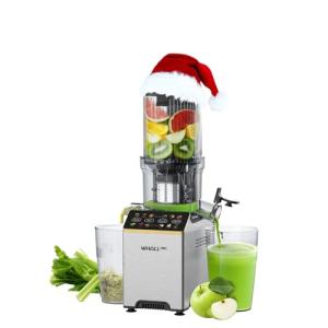 WHALLPRO Touchscreen Cold Press Juicer with Wide Chute