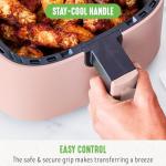 GreenLife 4.5QT Pink Air Fryer with Dial Controls