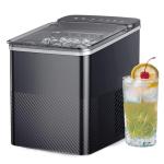 Fast Ice Maker with Self-Cleaning Feature and Scoop