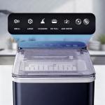 Fast Ice Maker with Self-Cleaning Feature and Scoop