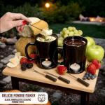 Evelots Mini Fondue Pot Set with Mugs