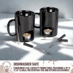 Evelots Mini Fondue Pot Set with Mugs