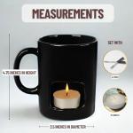 Evelots Mini Fondue Pot Set with Mugs