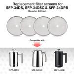 Secura Stainless Steel French Press Replacement Screens