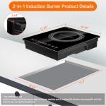 AceFox Portable 1800W Electric Induction Cooktop