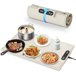 Portable Electric Food Warming Tray with 3 Modes
