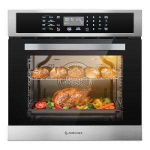 AMZCHEF 24-Inch Electric Convection Wall Oven