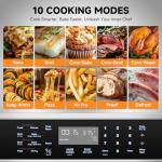 AMZCHEF 24-Inch Electric Convection Wall Oven