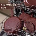 CAROTE 14-Piece Nonstick Cookware Set, Wine Red