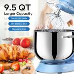 Vezzio 9.5 Qt Electric Stand Mixer - Blue