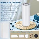 24 Pack 20 OZ Insulated Skinny Tumblers