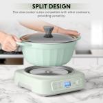 BUYDEEM 5-in-1 Slow Cooker with Nonstick Pot