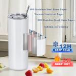 24 Pack 20 OZ Insulated Skinny Tumblers