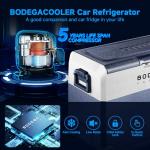 BODEGA 64 Quart Portable Car Refrigerator with APP